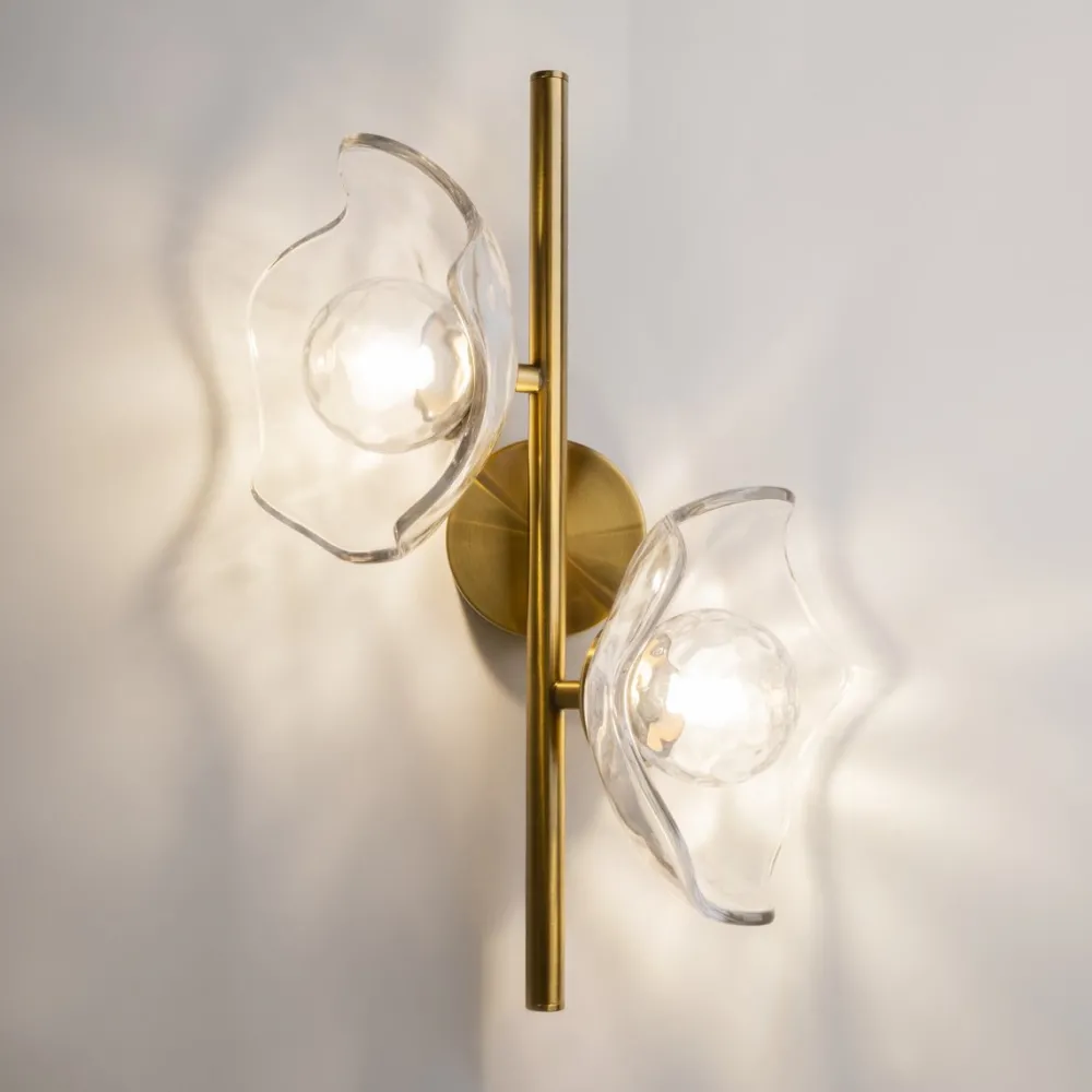 Clearance Maytoni Miracle 2 vägglampa Mässing