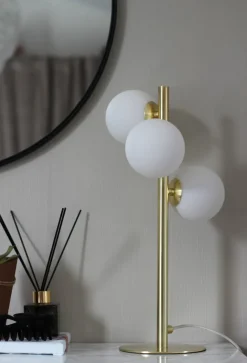Outlet Aneta Lighting Molekyl 46cm bordslampa Matt mässing
