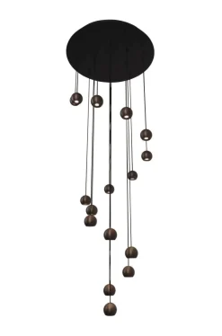 Online Lucide Montana Ø55 taklampa Brun
