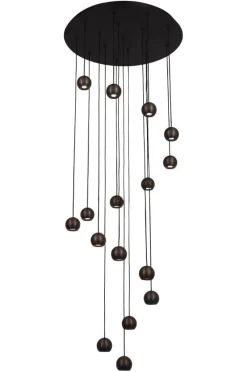Online Lucide Montana Ø55 taklampa Brun