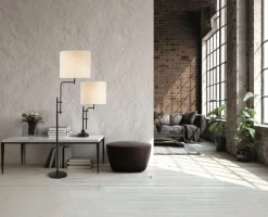 Best Searchlight Munich 77cm bordslampa Svart