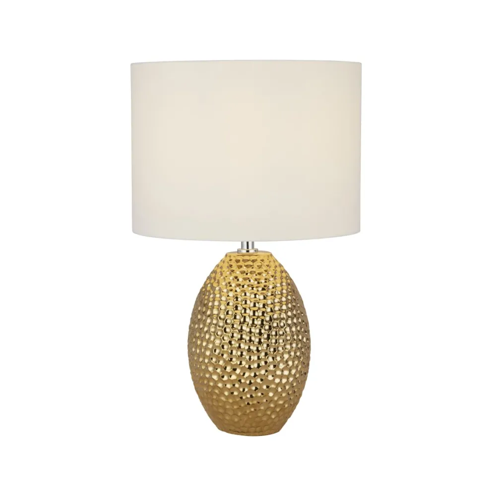 Clearance Searchlight Nadine 30cm bordslampa Guld