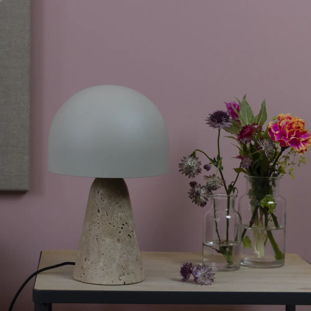 Best Brilliant Nalam 30cm bordslampa Beige