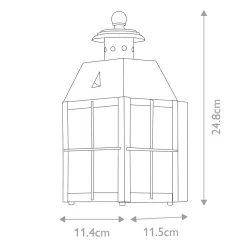 Best Elstead Lighting Nantucket 25cm utelampa Antikmässing