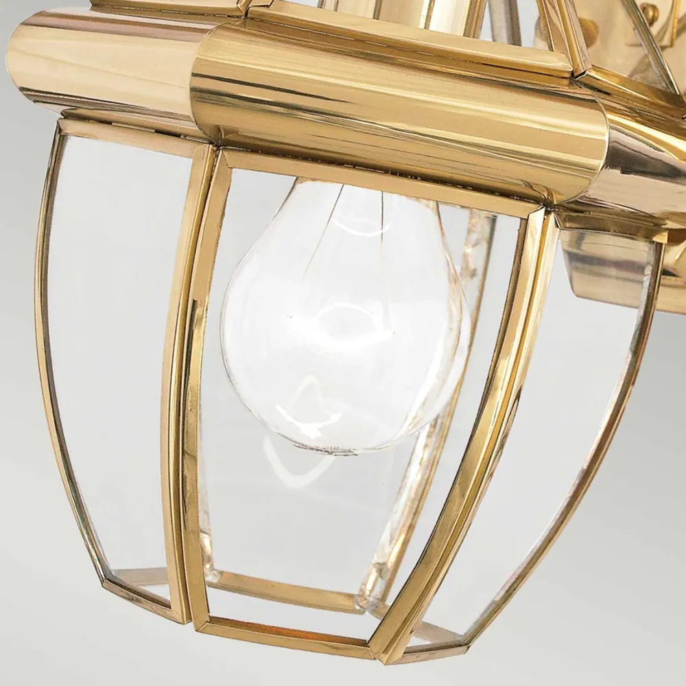Elstead Lighting Newbury utelampa Polerad mässing