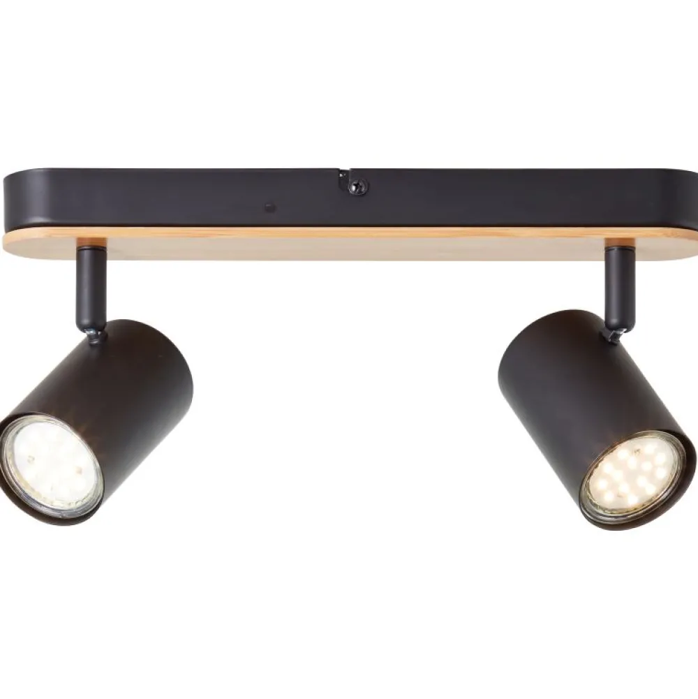 Clearance Brilliant Niels 2 spotlight Svart