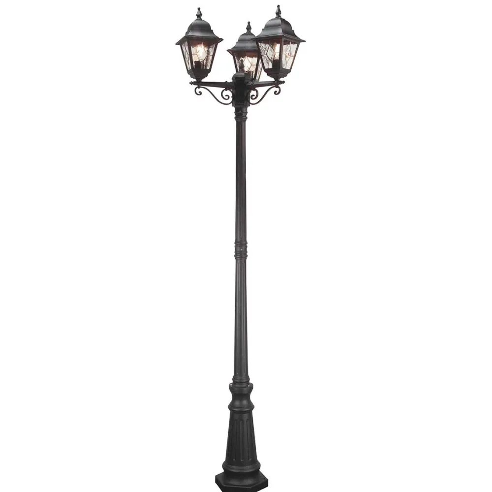 Best Elstead Lighting Norfolk 227cm stolpe Svart