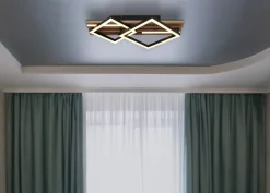 Clearance Globo Lighting Obrien 47cm plafond Trä