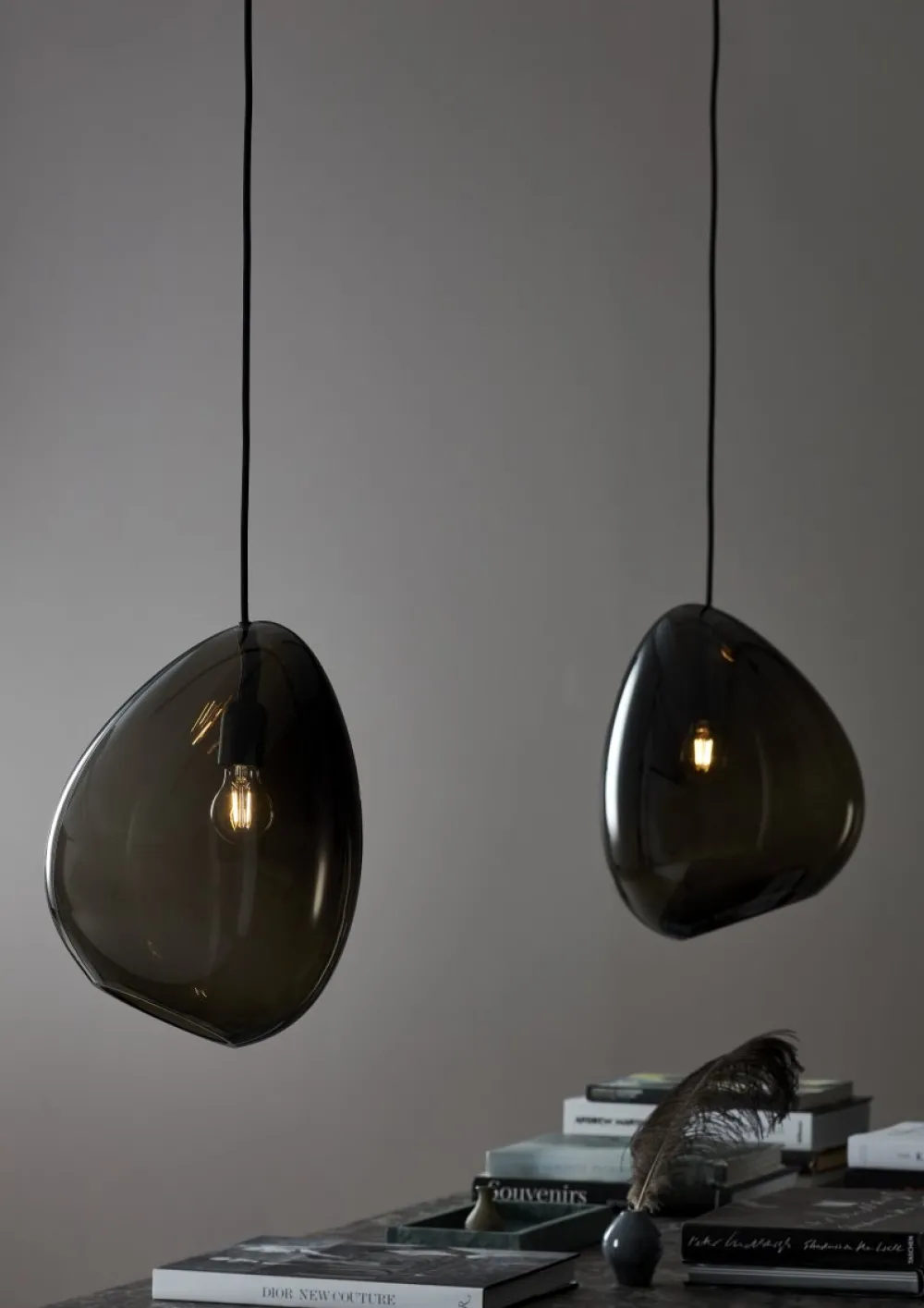 Best Belid Ocean 32cm taklampa Rökfärgad