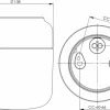 Hot Ifö electric Ohm 140/170 badrumslampa
