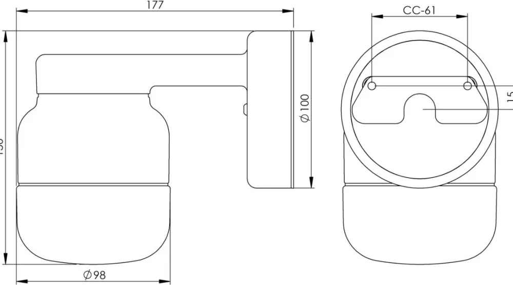 Ifö electric Ohm Wall 100/150 badrumslampa