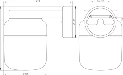 Ifö electric Ohm Wall 140/205 badrumslampa