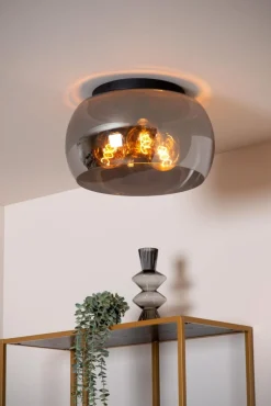 Outlet Lucide Olivia Ø40 plafond Rökfärgad