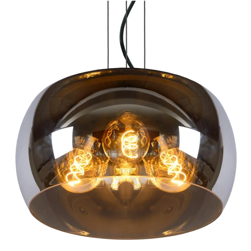 Discount Lucide Olivia Ø40 taklampa Rökfärgad