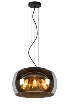 Discount Lucide Olivia Ø40 taklampa Rökfärgad