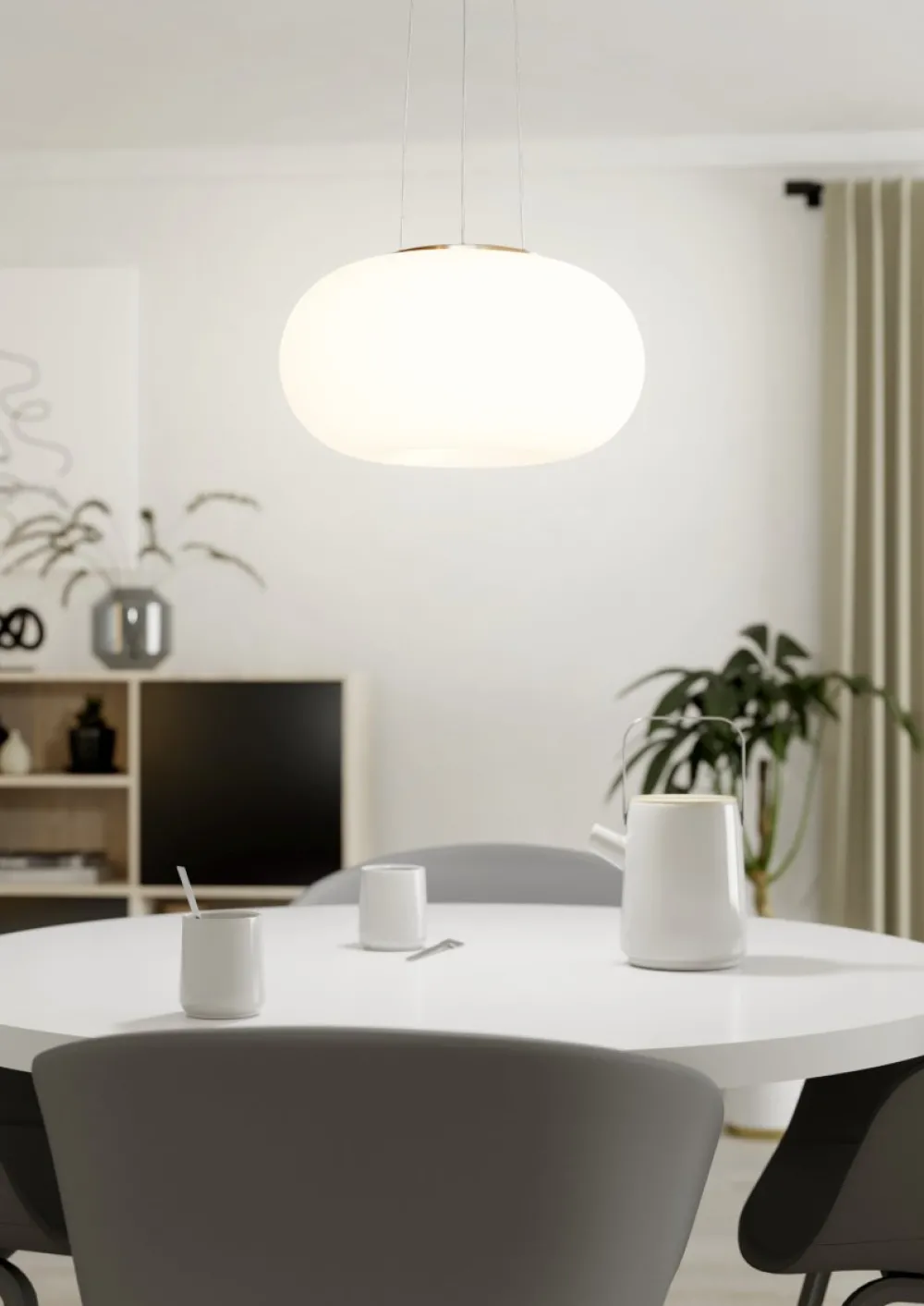 Eglo Optica Ø45 taklampa Vit