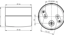 Clearance Ifö electric Opus 140/100 badrumslampa
