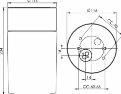 Ifö electric Opus 120/200 badrumslampa