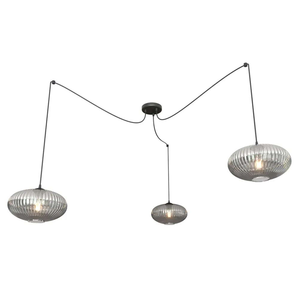 Online Emibig Lighting Origo 3xØ30 taklampa Rökfärgad