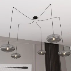 Online Emibig Lighting Origo 5xØ30 taklampa Rökfärgad