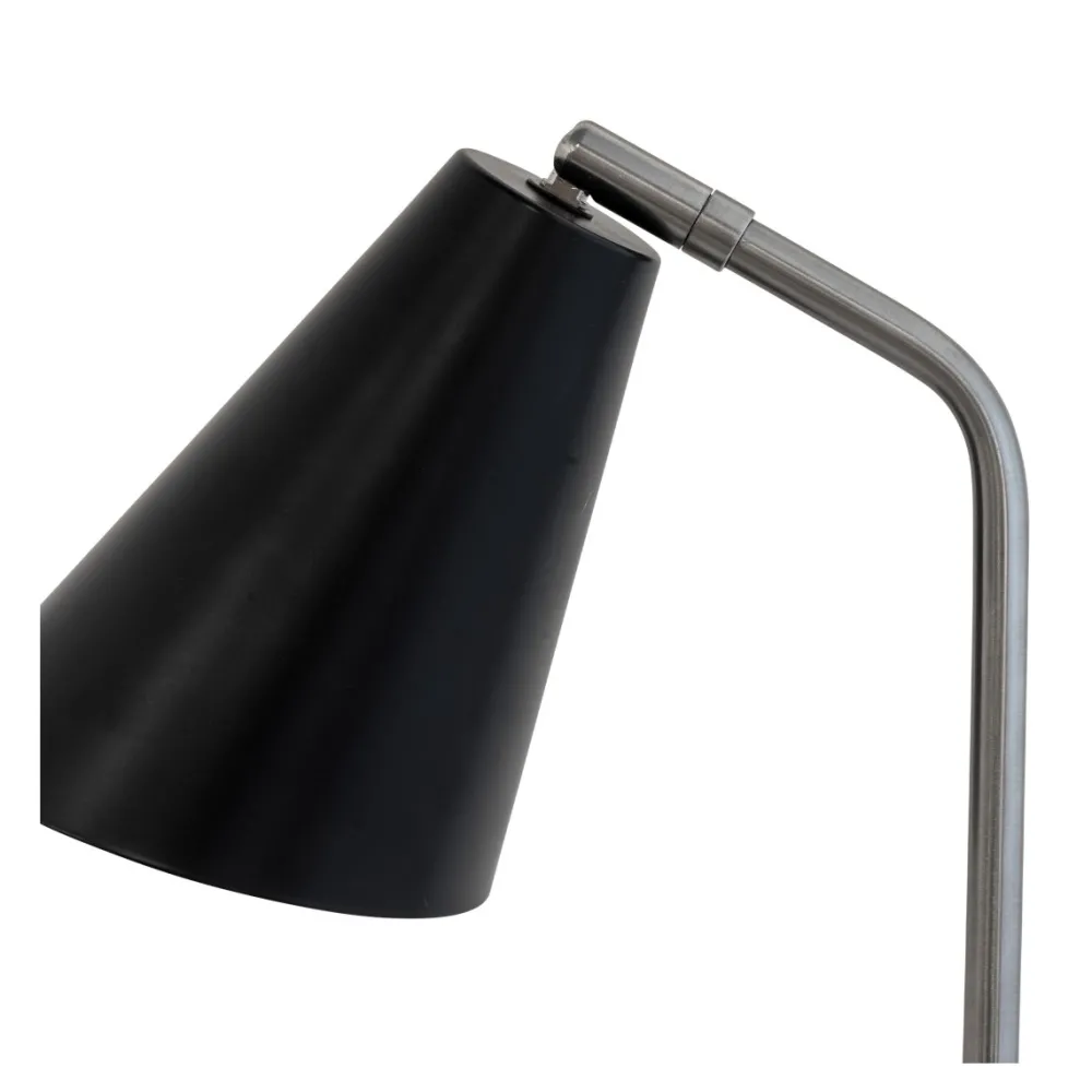 Dyberg Larsen Oswald 40cm skrivbordslampa Borstad stål