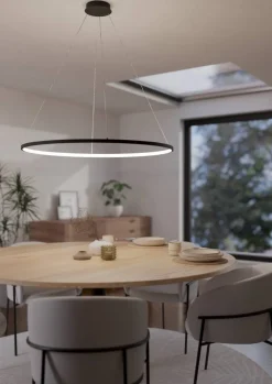 Discount Eglo Parruta Ø100 taklampa Svart