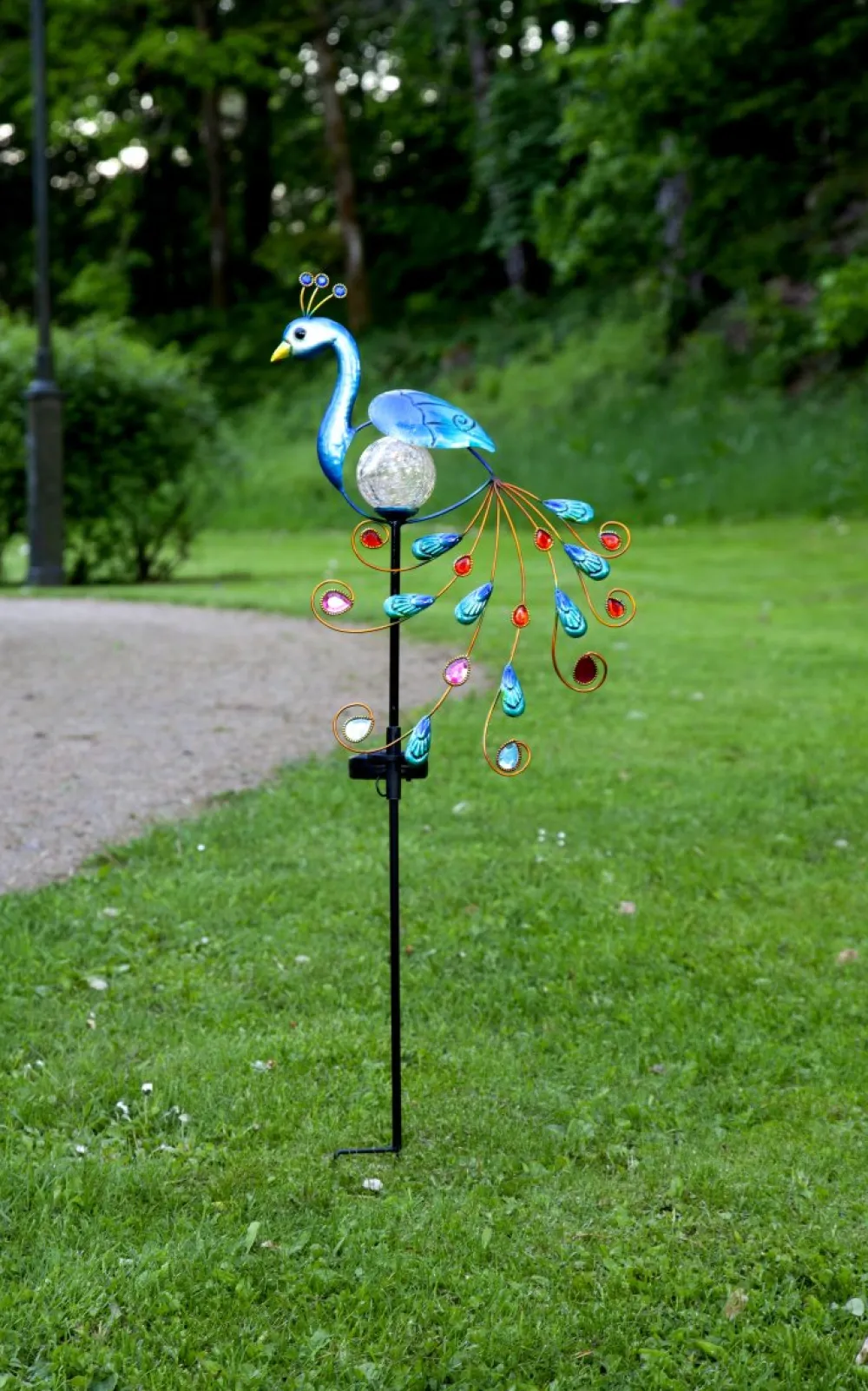 Clearance Star Trading Peacock solcellslampa Multi