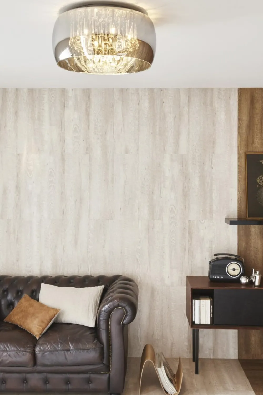 Sale Lucide Pearl Ø50 plafond Rökfärgad