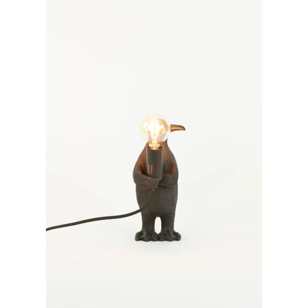 Discount Light & Living Penguin 24cm bordslampa Svart
