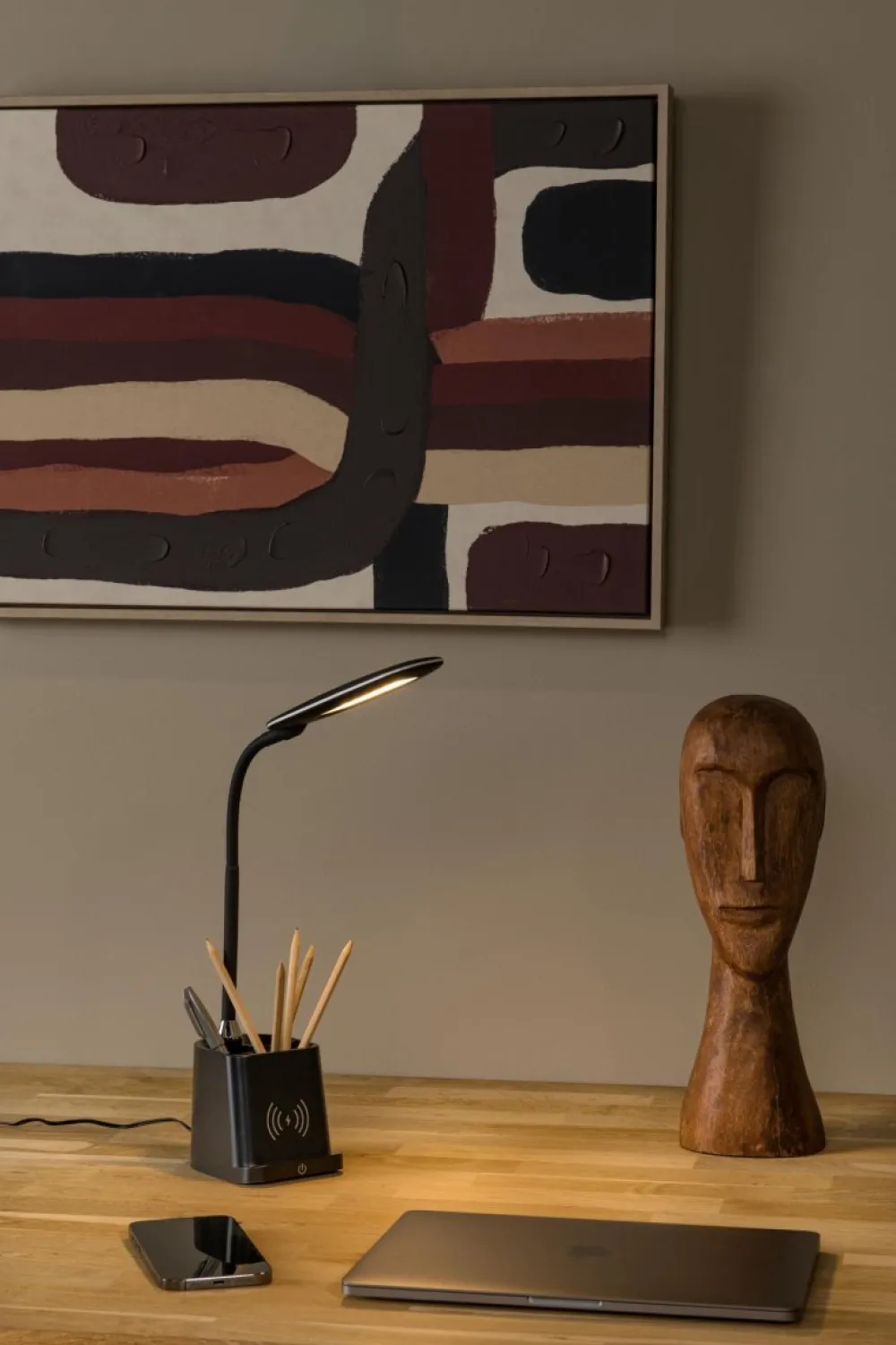 Online Lucide Penny 34cm skrivbordslampa Svart