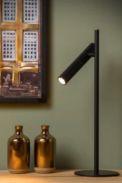 New Lucide Philon 42cm skrivbordslampa Svart