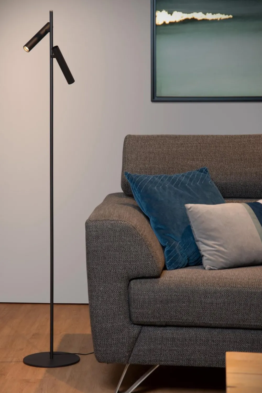 Lucide Philon 2 golvlampa Svart
