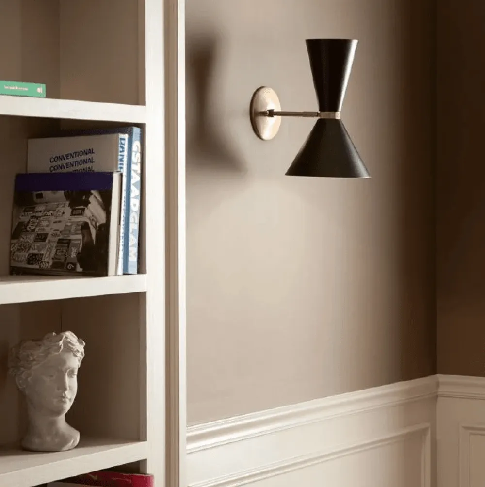 Clearance Elstead Lighting Phix 34cm vägglampa Svart/brons