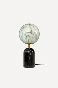 Aneta Lighting Pierre 30cm bordslampa Svart/vit