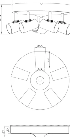 Hot Aneta Lighting Pilot 5 spotlight