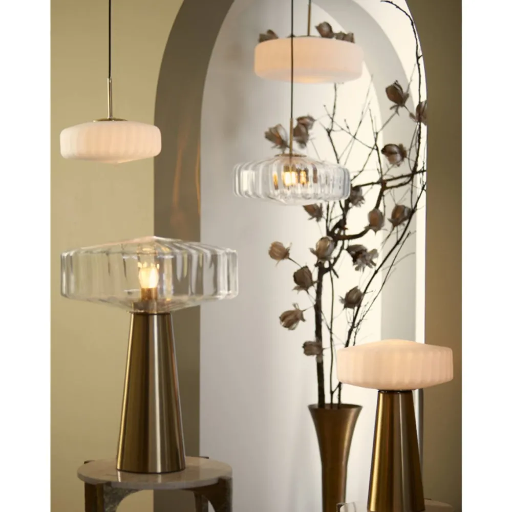 Discount Light & Living Pleat 53cm bordslampa