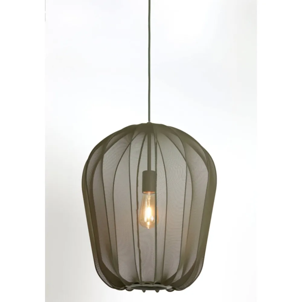Online Light & Living Plumeria Ø42 taklampa Mörkgrön