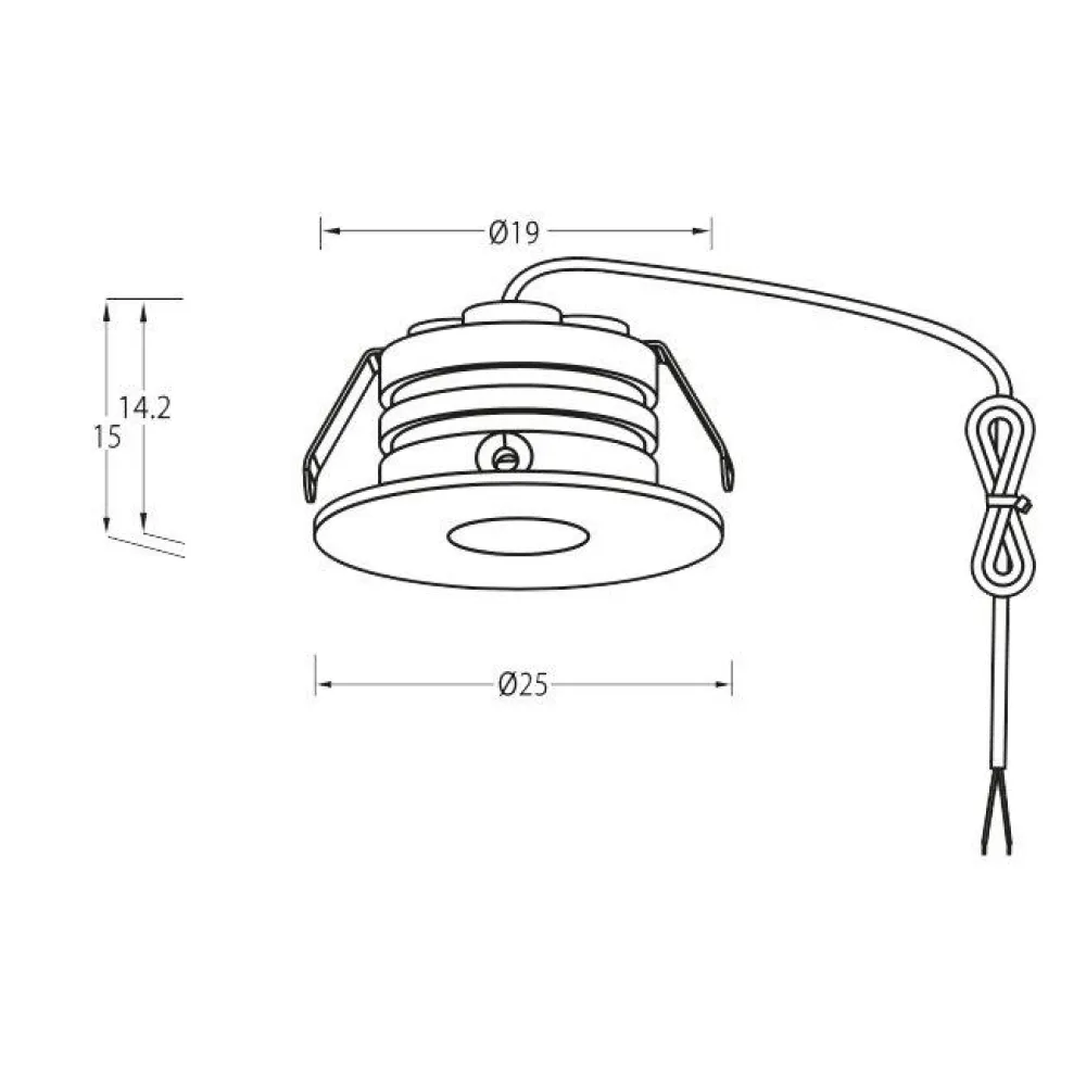 Outlet Designlight P-132 Mini Downlight 2700K