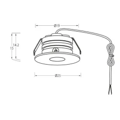 Hot Designlight P-132 Mini Downlight 3000K