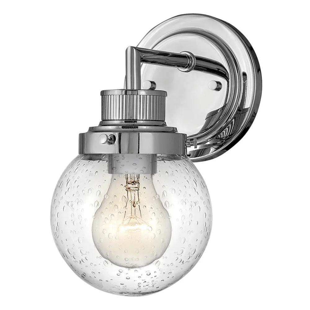 Outlet Elstead Lighting Poppy 24cm badrumslampa Krom