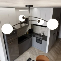 Clearance Emibig Lighting Pregos 60cm plafond Svart