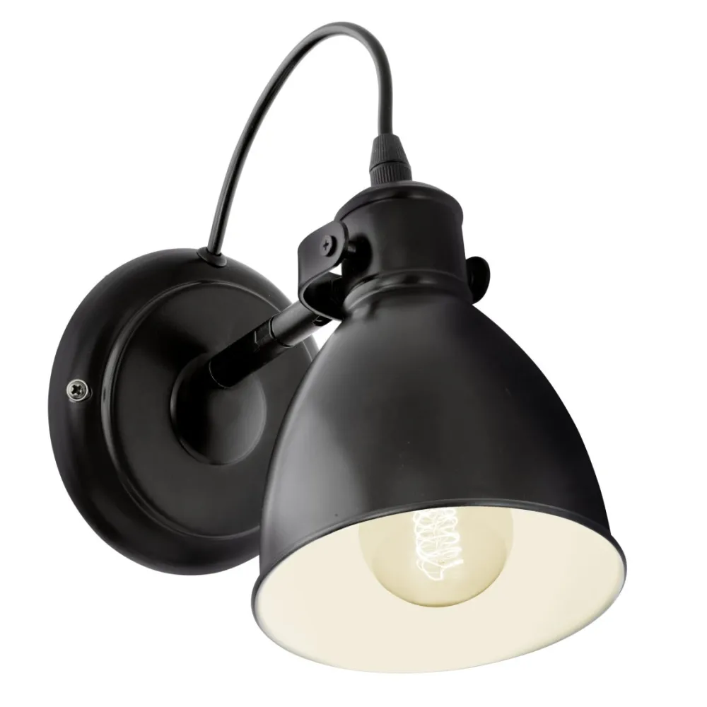 Best Eglo Priddy 22cm vägglampa Svart