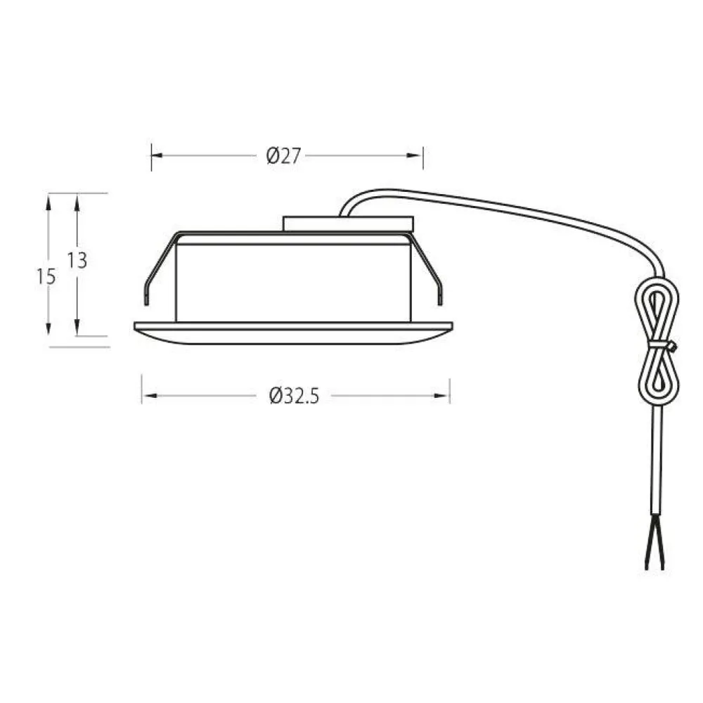 Clearance Designlight Q-33 Mini Downlight 2700K