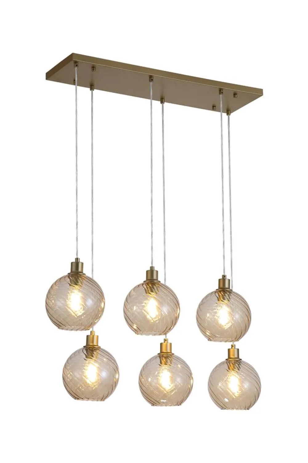 New Searchlight Radiance 95cm taklampa Guld
