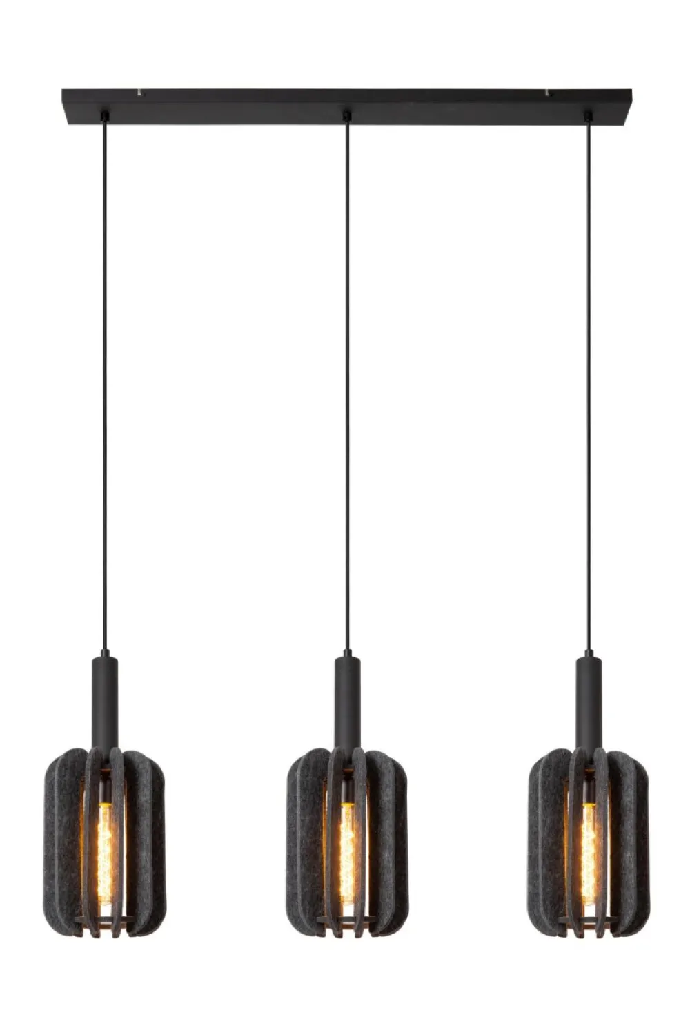 Discount Lucide Rafal 98cm taklampa Grå