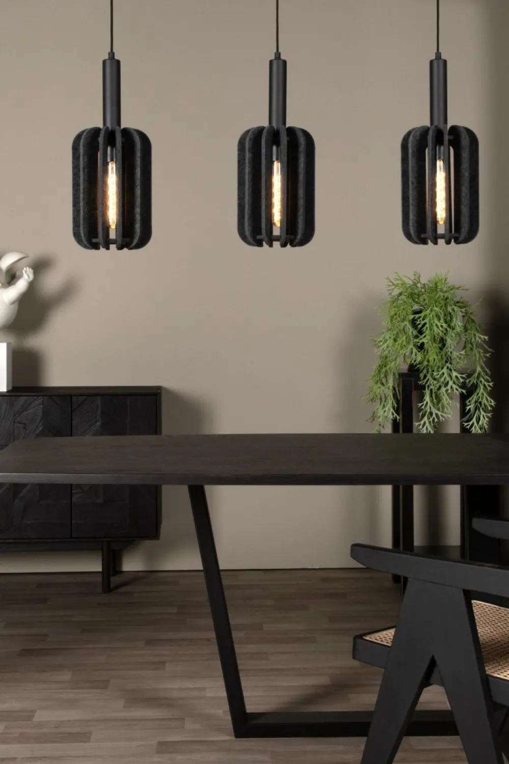 Discount Lucide Rafal 98cm taklampa Grå