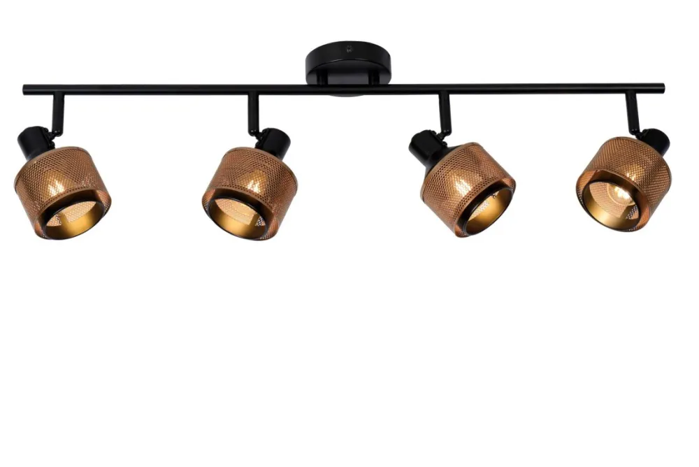 Best Lucide Rafa 4 spotlight Svart
