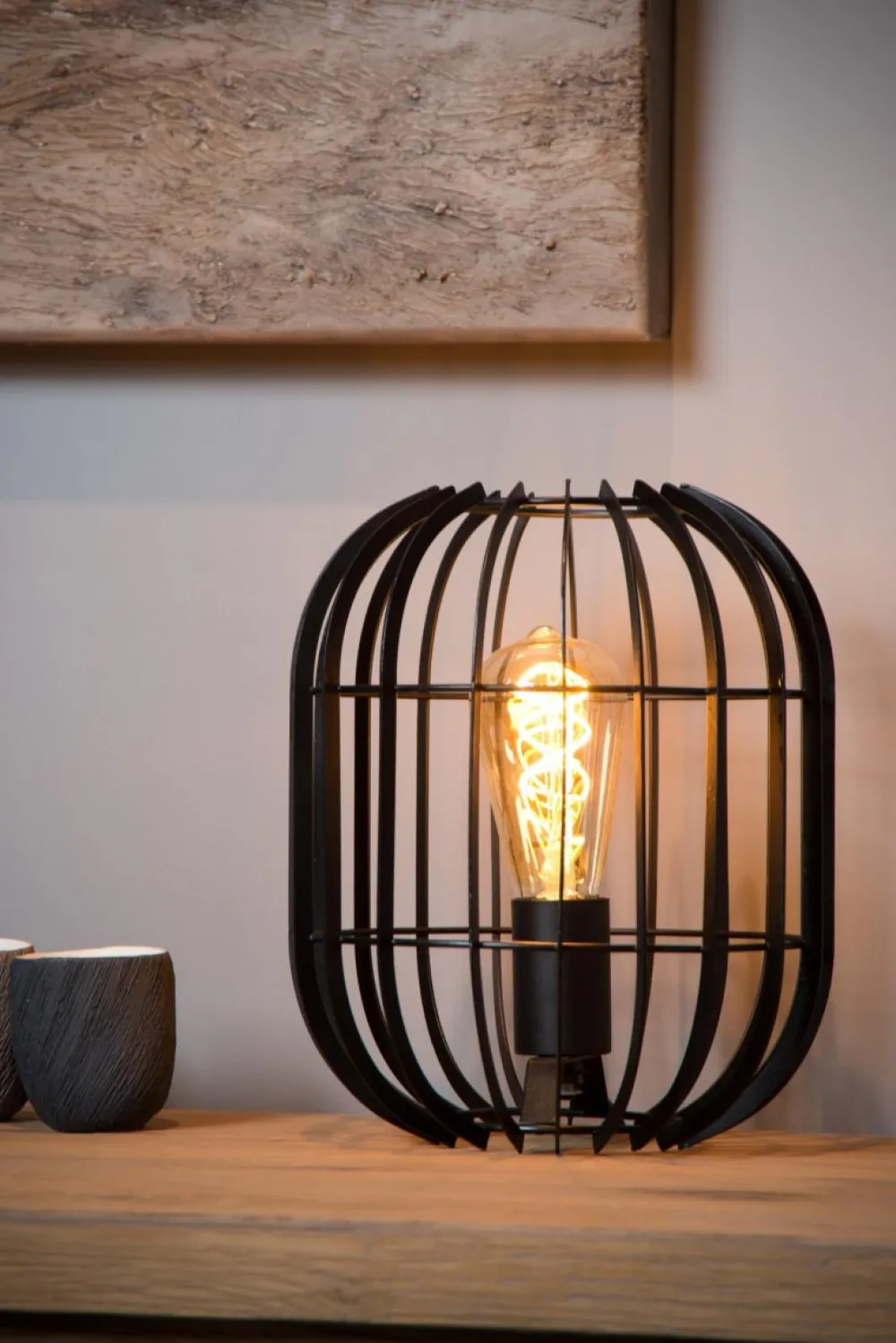 Outlet Lucide Reda 26cm bordslampa Svart