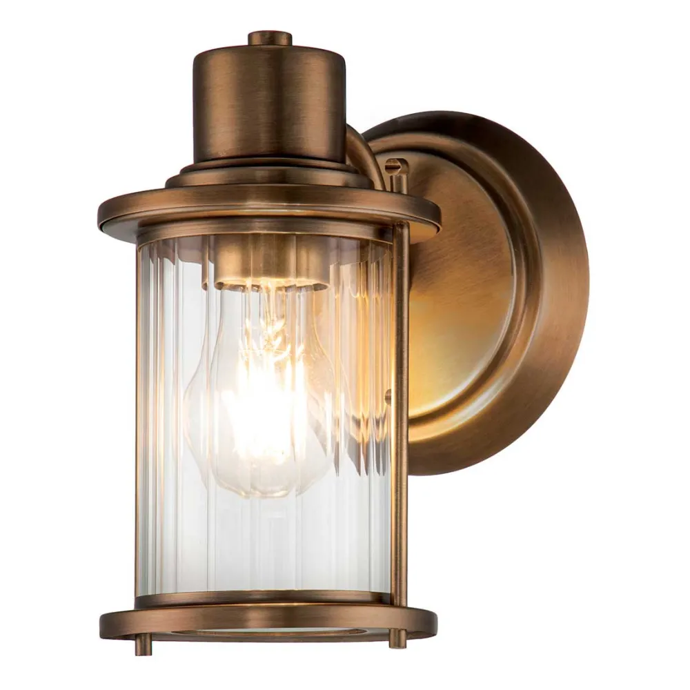 Elstead Lighting Riggs Ø14 badrumslampa Råmässing