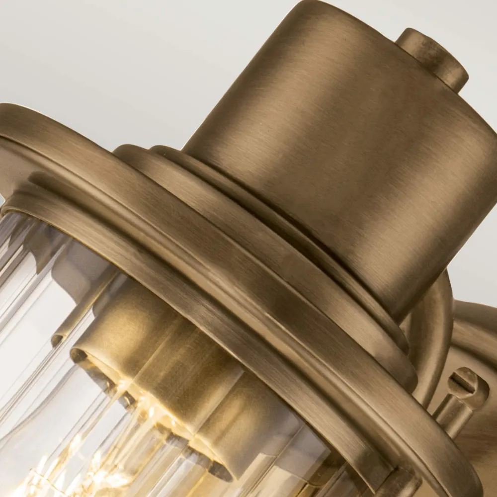 Elstead Lighting Riggs Ø14 badrumslampa Råmässing